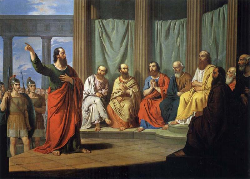 Giovanni Ricco Sermon of the Hl. paulus Germany oil painting art